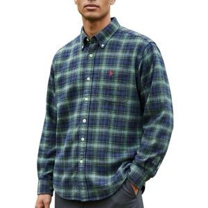 Ralph Lauren Green & Blue Plaid Button-Down Shirt